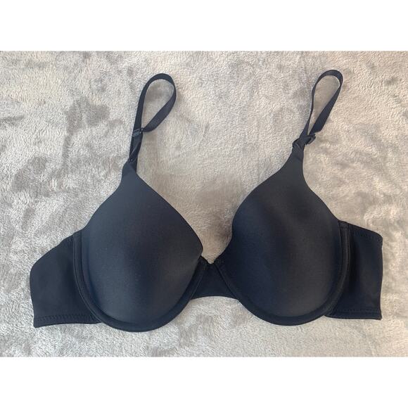 Maidenform Bra Underwire Support Lined Black 36B - Picture 1 of 6